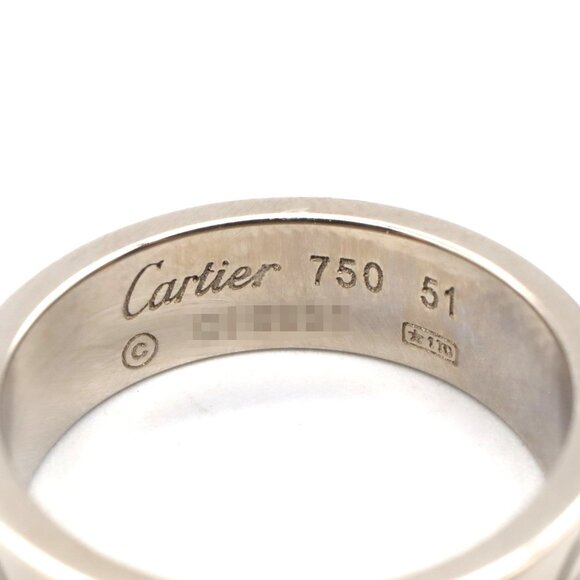 CARTIER 18k Silver Love Ring - Picture 3 of 6